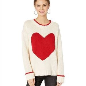 Show me your mumu heart knit sweater